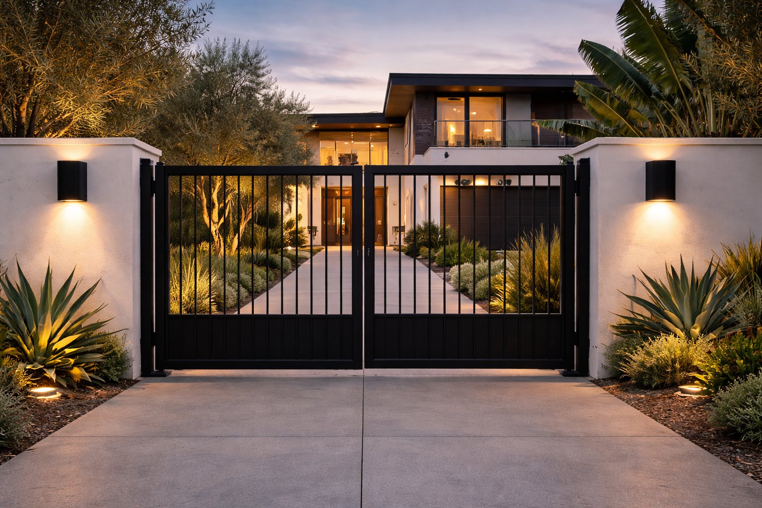 Minimalist vertical gate